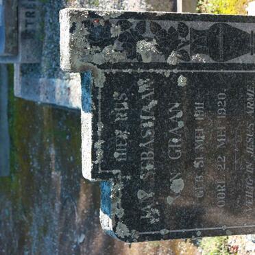 GRAAN Jan Sebastiaan, van 1911-1920