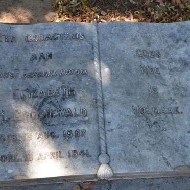 GROENEWALD Elizabeth H. 1857-1941