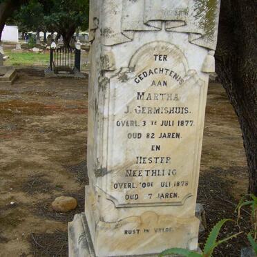 GERMISHUIS Martha. J. -1877 :: NEETHLING Hester -1878