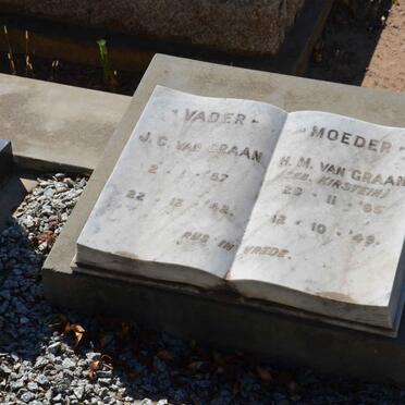 GRAAN J.C., van 1857-1942 &amp; H.M. KIRSTEIN 1865-1949