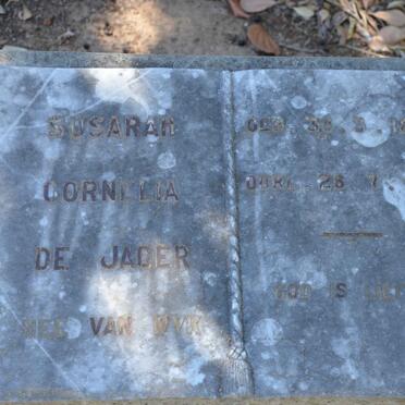 JAGER Susarah Cornelia, de nee VAN WYK 1868-1935
