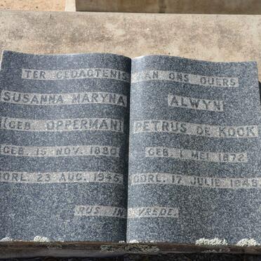 KOCK Alwyn Petrus, de 1872-194? &amp; Susanna Maryna OPPERMAN 1880-1945