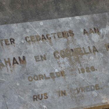 KOCH Abraham -1926 &amp; Cornelia -1926