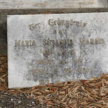 MARAIS Maria Susanna nee COLYN 1871-1932