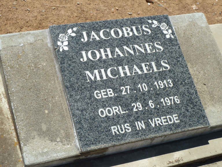 MICHAELS Jacobus Johannes 1913-1976