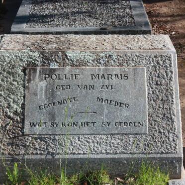 MARAIS Pollie nee VAN ZYL