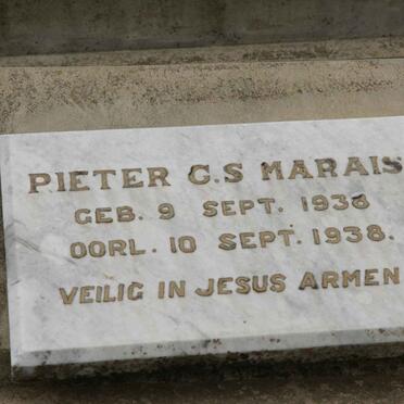 MARAIS Pieter G.S. 1938-1938
