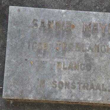 MEYER Sannie nee TERBLANCHE