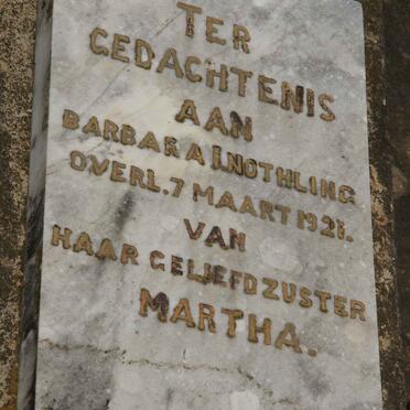 NOTHLING Barbara I. -1921