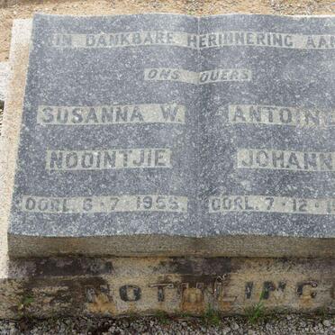 NOTHLING Anton Johann -1919 &amp; Susanna W.  -1955