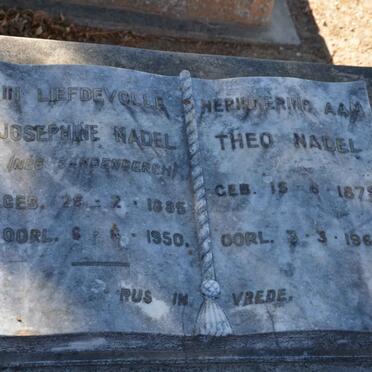 NADEL Theo 1879-1967 &amp; Josephine SANDENBERGH 1885-1950