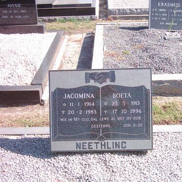 NEETHLING Boeta 1913-1996 &amp; Jacomina 1914-1983