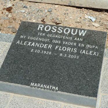 ROSSOUW Alexander Floris 1928-2003