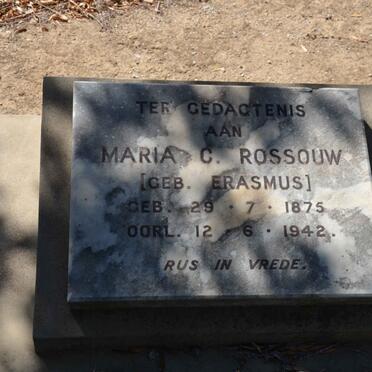 ROSSOUW Maria C. nee ERASMUS 1875-1942