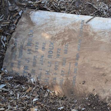 ROUX ?oh.H., le 1872-1913 &amp; ?beth J.1878-1912