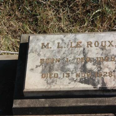 ROUX M.L., le 1925-1928