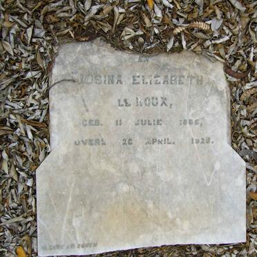 ROUX Josina Elizabeth, le 1866-1926