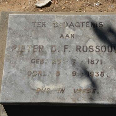 ROSSOUW Pieter D.F. 1871-1938