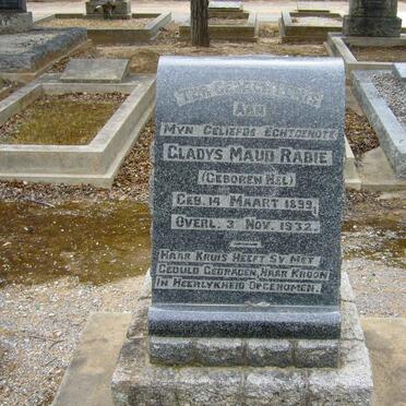 RABIE Glady Maud nee NEL 1899-1932