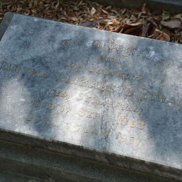 STRACHAN Martha Elizabeth nee SWANEPOEL 1868-1937