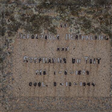TOIT Stephanus Petrus, du 1879-1944