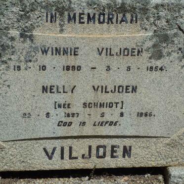 VILJOEN Winnie 1890-1954 :: VILJOEN Nelly nee SCHMIDT 1887-19?5