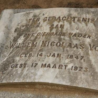 VOS Willem Nicolaas 1847-1923