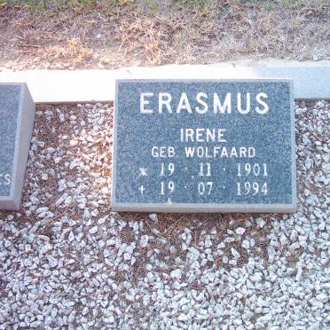 ERASMUS Irene nee WOLFAARD 1901-1994