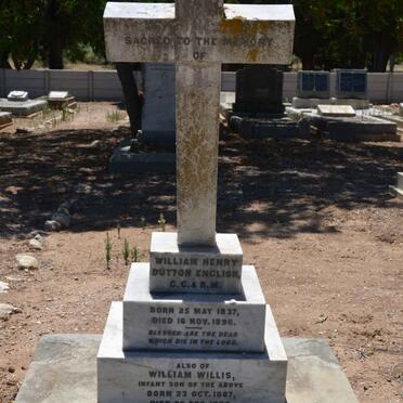 ENGLISH William Henry Dutton 1837-1996 &amp; Katherine Elizabeth HUMAN 1857-1924 :: ENGLISH William Willis 1887-1888