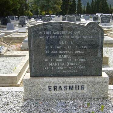 ERASMUS Daniel 1881-1918 &amp; Martha FOUCHE 1882-1959 :: ERASMUS Bettie 1907-1955