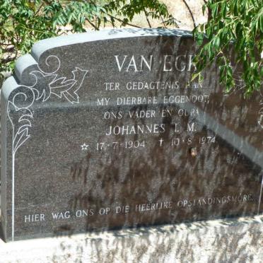 ECK Johannes I.M., van 1904-1974