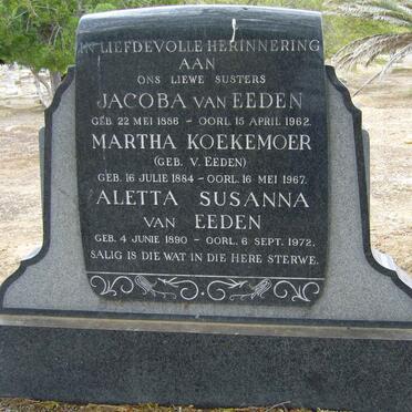 EEDEN, van :: KOEKEMOER