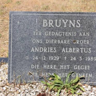 BRUYNS Andries Albertus 1929-1989