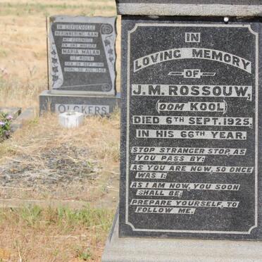 ROSSOUW J.M. -1925