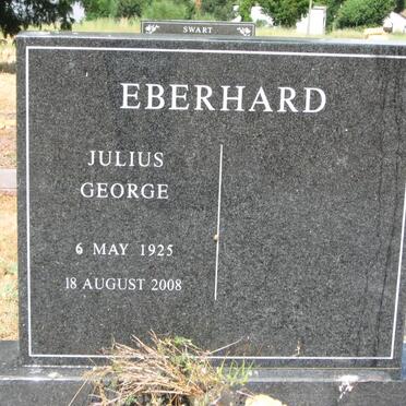 EBERHARD Julius George 1925-2008