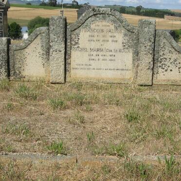 MARAIS Francois Paulus 1869-1942 &amp; Rachel Maria LE ROUX 187?-1941