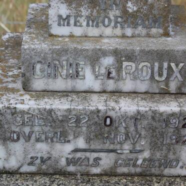 ROUX Cinie, le 1921-1921