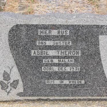THERON Abbie nee MALAN -1931