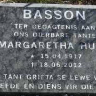 BASSON Margaretha Hugo 1917-2012