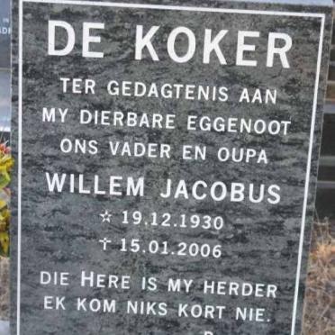 KOKER Willem Jacobus, de 1930-2006