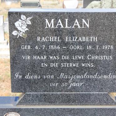 MALAN Rachel Elizabeth 1886-1978