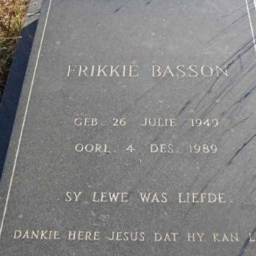 BASSON Frikkie 1949-1989