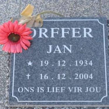 ORFFER Jan 1934-2004 :: ORFFER Pieter 1962-1994 &amp; Lida 1963-1994 :: ORFFER Jean 1988-1994 :: ORFFER Eulalie 1990-1994