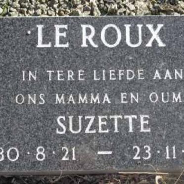 ROUX Suzette, le 1921-1993