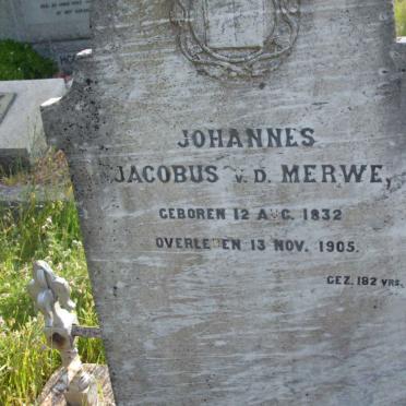 MERWE Johannes Jacobus, v.d. 1832-1905