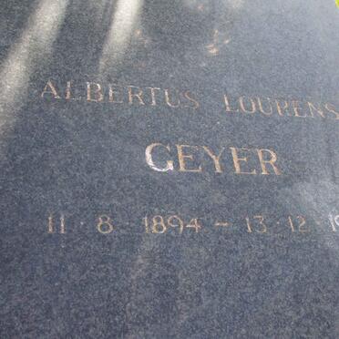 GEYER  Albertus Lourens 1894-1969