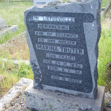 TRUTER Marina nee CILLIE 1892-1932