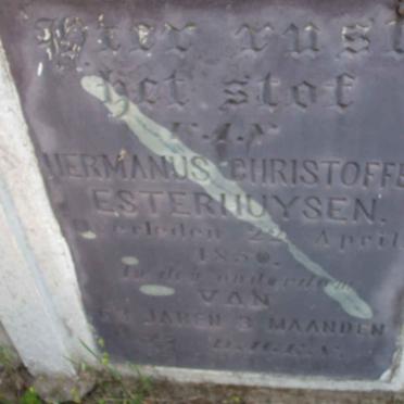 ESTERHUYSEN Hermanus Christoffel  -1850