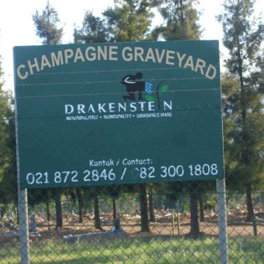 1. Champagne Graveyard - Drakenstein