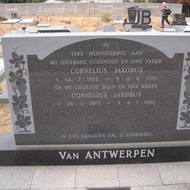 ANTWERPEN Cornelius Jakobus, van 1922-1985 :: VAN ANTWERPEN Cornelius Jakobus 1965-1986